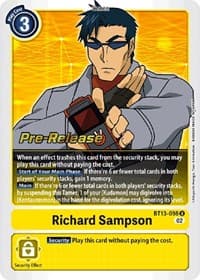 Richard Sampson - Versus Royal Knights Pre-Release Cards - Digimon Card Game card