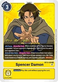 Spencer Damon - Versus Royal Knights Pre-Release Cards - Digimon Card Game card