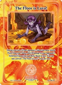 The Floor is Lava! (Holo) - Afelium Unleashed [1st Edition] - Akora TCG card