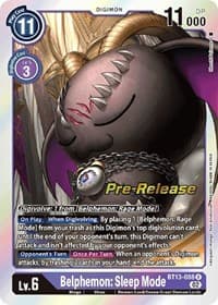 Belphemon: Sleep Mode - Versus Royal Knights Pre-Release Cards - Digimon Card Game card