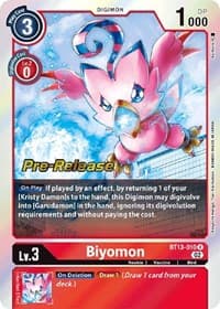 Biyomon - Versus Royal Knights Pre-Release Cards - Digimon Card Game card