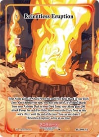 Relentless Eruption (Full Art) - Afelium Unleashed [1st Edition] - Akora TCG card