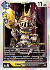 KingChessmon - Versus Royal Knights Pre-Release Cards - Digimon Card Game card