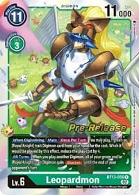 Leopardmon - Versus Royal Knights Pre-Release Cards - Digimon Card Game card