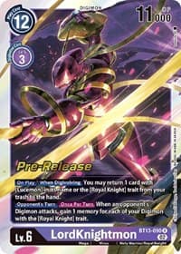 LordKnightmon - Versus Royal Knights Pre-Release Cards - Digimon Card Game card