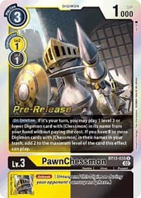 PawnChessmon - BT13-035 - Versus Royal Knights Pre-Release Cards - Digimon Card Game card