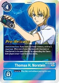 Thomas H. Norstein - Versus Royal Knights Pre-Release Cards - Digimon Card Game card