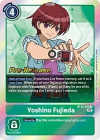 Yoshino Fujieda - Versus Royal Knights Pre-Release Cards - Digimon Card Game card