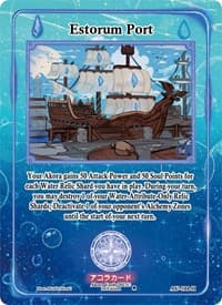 Estorum Port (Holo) - Afelium Unleashed [1st Edition] - Akora TCG card