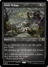 Toxic Deluge (Foil Etched) - Commander Masters - Magic: The Gathering card