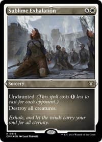 Sublime Exhalation (Foil Etched) - Commander Masters - Magic: The Gathering card