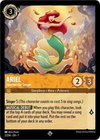 Ariel - Spectacular Singer - The First Chapter - Disney Lorcana card