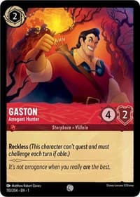 Gaston - Arrogant Hunter - The First Chapter - Disney Lorcana card