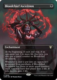 Bloodchief Ascension (Borderless) - Commander Masters - Magic: The Gathering card