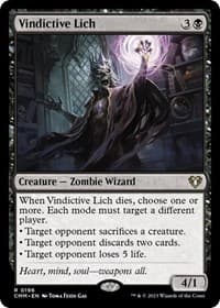 Vindictive Lich - Commander Masters - Magic: The Gathering card