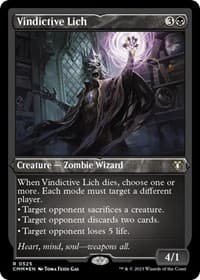 Vindictive Lich (Foil Etched) - Commander Masters - Magic: The Gathering card