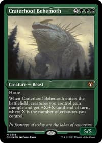 Craterhoof Behemoth (Foil Etched) - Commander Masters - Magic: The Gathering card
