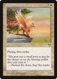 Ekundu Griffin - Mirage - Magic: The Gathering card