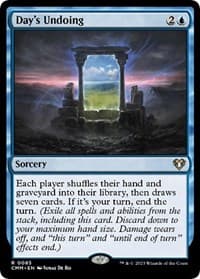 Day's Undoing - Commander Masters - Magic: The Gathering card
