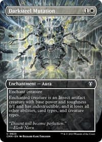 Darksteel Mutation (Borderless) - Commander Masters - Magic: The Gathering card