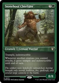Stonehoof Chieftain (Foil Etched) - Commander Masters - Magic: The Gathering card