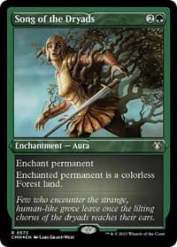 Song of the Dryads (Foil Etched) - Commander Masters - Magic: The Gathering card