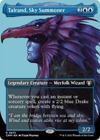 Talrand, Sky Summoner (Borderless) - Commander Masters - Magic: The Gathering card