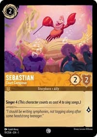 Sebastian - Court Composer - The First Chapter - Disney Lorcana card