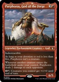 Purphoros, God of the Forge (Foil Etched) - Commander Masters - Magic: The Gathering card