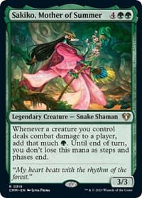 Sakiko, Mother of Summer - Commander Masters - Magic: The Gathering card