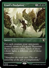 Ezuri's Predation (Foil Etched) - Commander Masters - Magic: The Gathering card