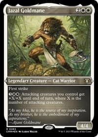 Jazal Goldmane (Foil Etched) - Commander Masters - Magic: The Gathering card
