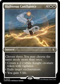 Righteous Confluence (Foil Etched) - Commander Masters - Magic: The Gathering card