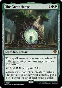 The Great Henge - Commander Masters - Magic: The Gathering card