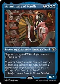 Azami, Lady of Scrolls (Foil Etched) - Commander Masters - Magic: The Gathering card
