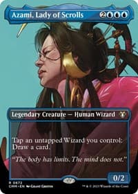 Azami, Lady of Scrolls (Borderless) - Commander Masters - Magic: The Gathering card