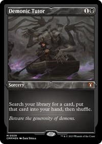 Demonic Tutor (Foil Etched) - Commander Masters - Magic: The Gathering card