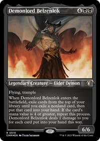 Demonlord Belzenlok (Foil Etched) - Commander Masters - Magic: The Gathering card