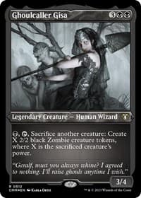 Ghoulcaller Gisa (Foil Etched) - Commander Masters - Magic: The Gathering card