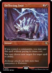 Deflecting Swat (Foil Etched) - Commander Masters - Magic: The Gathering card