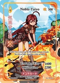 Noble-Taiyo (Full Art) - Warped Crusaders [1st Edition] - Akora TCG card