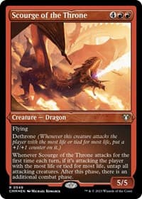 Scourge of the Throne (Foil Etched) - Commander Masters - Magic: The Gathering card