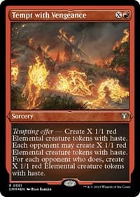 Tempt with Vengeance (Foil Etched) - Commander Masters - Magic: The Gathering card