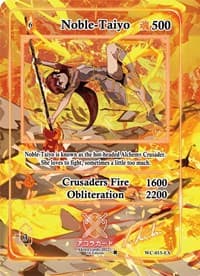 Noble-Taiyo (Extended Art) (Serial Numbered) - Warped Crusaders [1st Edition] - Akora TCG card