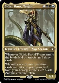 Sidisi, Brood Tyrant (Foil Etched) - Commander Masters - Magic: The Gathering card