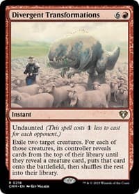 Divergent Transformations - Commander Masters - Magic: The Gathering card