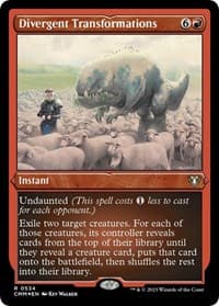 Divergent Transformations (Foil Etched) - Commander Masters - Magic: The Gathering card
