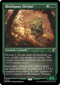 Bloodspore Thrinax (Foil Etched) - Commander Masters - Magic: The Gathering card