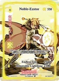 Noble-Ezstor (Full Art) - Warped Crusaders [1st Edition] - Akora TCG card