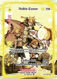 Noble-Ezstor (Generational Rare) - Warped Crusaders [1st Edition] - Akora TCG card
